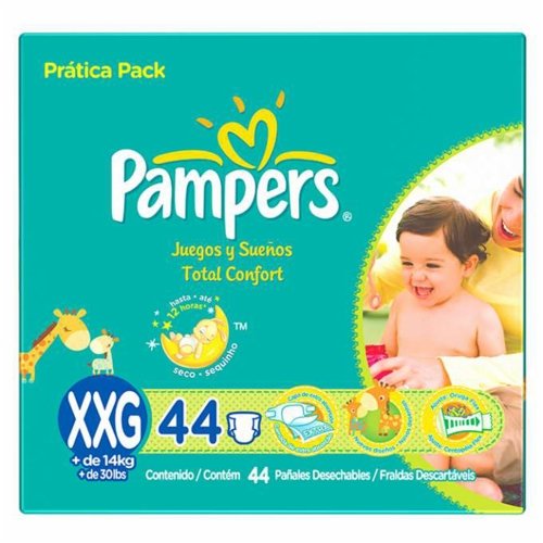 Fralda Pampers Total Confort Pratica Bag Xxg C/44 - PanVel Farmácias