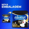 ABSORVENTE ALWAYS TAMANHO XXG SUAVE COM ABAS NOITES TRANQUILAS 10 UNIDADES