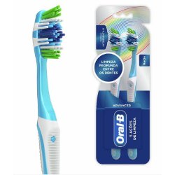 Kit Escova Dental Macia Oral-b 5 Ações De Limpeza Advanced - 2 Unidades
