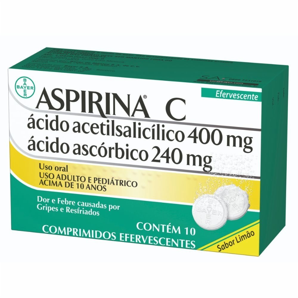 Aspirina C Comprimidos Efervescentes Bayer PanVel Farmácias