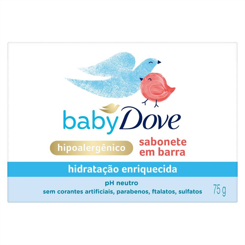 SABONETE EM BARRA BABY DOVE HIDRATAÇÃO ENRIQUECIDA 75 GR