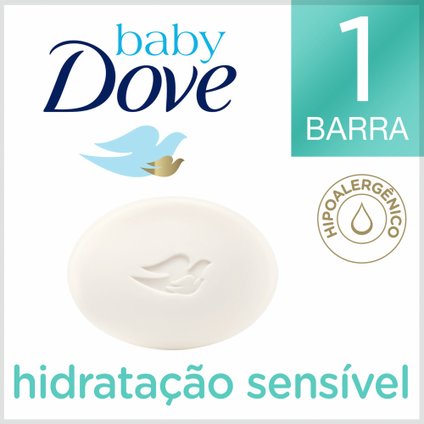 SABONETE EM BARRA BABY DOVE HIDRATAÇÃO SENSÍVEL 75 GR