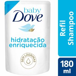 Shampoo Refil Baby Dove Hidratação Enriquecida 180 Ml