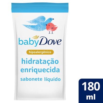 SABONETE LÍQUIDO BABY DOVE HIDRATAÇÃO ENRIQUECIDA REFIL 180 ML