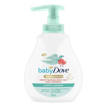 SABONETE LÍQUIDO BABY DOVE HIDRATAÇÃO SENSÍVEL 200 ML