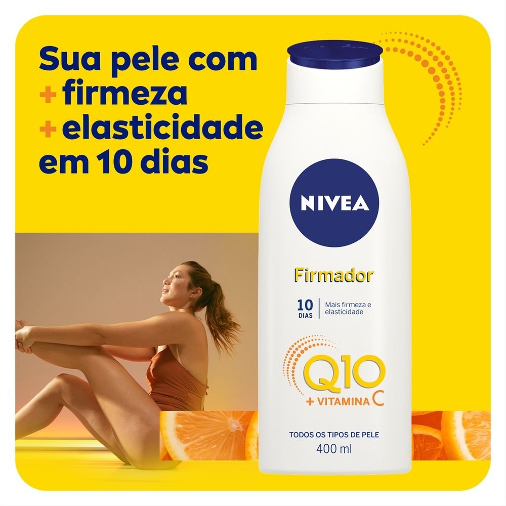 HIDRATANTE DESODORANTE NIVEA FIRMADOR Q10 + VITAMINA C TODOS OS TIPOS DE PELE 400ML