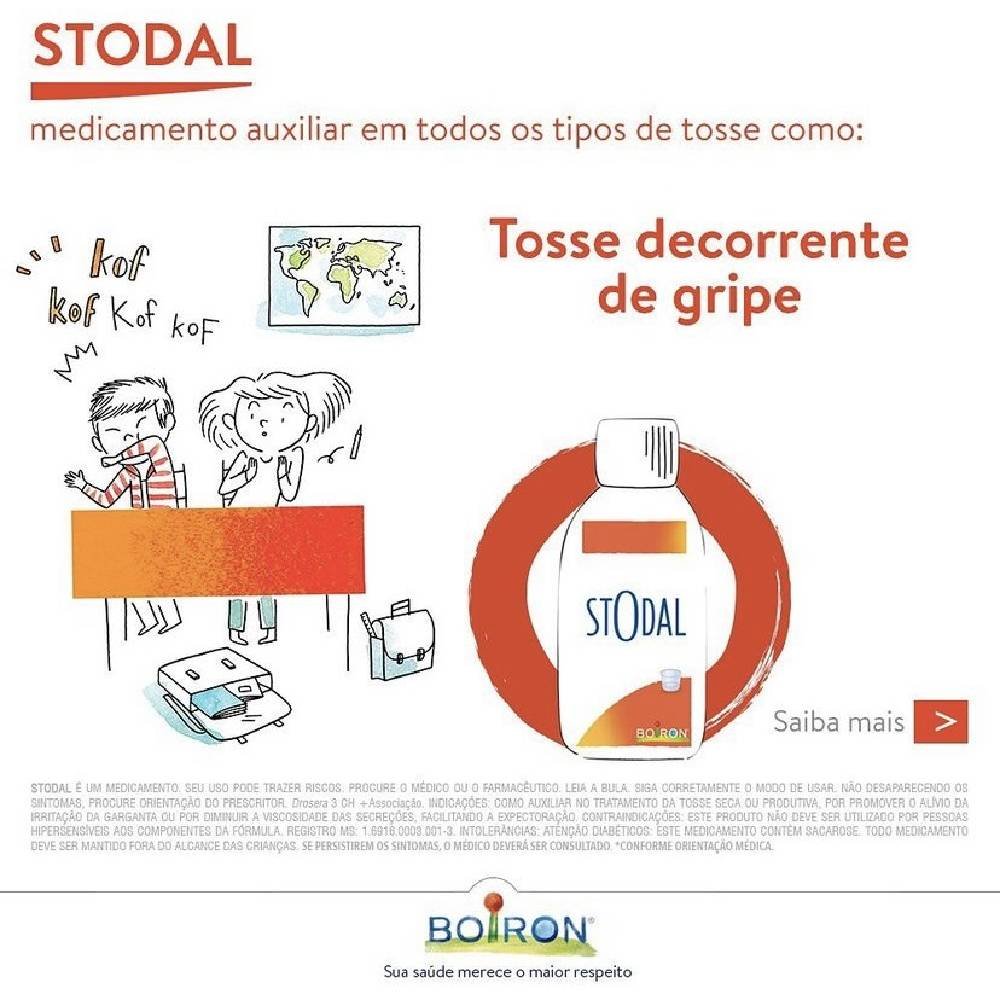 Medicamentos Boiron, STODAL BOIRON 150ML PARA TOSSE SECA OU PRODUTIVA