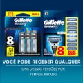 CARGA PARA APARELHO DE BARBEAR GILLETTE MACH3 8 UNIDADES