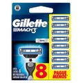 CARGA PARA APARELHO DE BARBEAR GILLETTE MACH3 8 UNIDADES