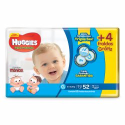 Fralda Huggies Tripla Proteção G C/48 + 4 Fraldas Grátis