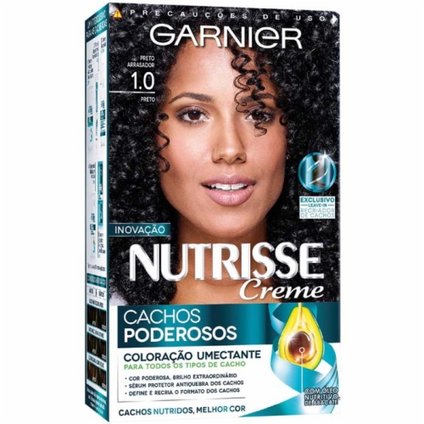 TINTURA NUTRISSE CACHOS 1.0 PRETO ARRASADOR