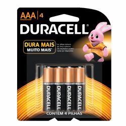 Pilha Alcalina Duracell Aaa Lv4pg3