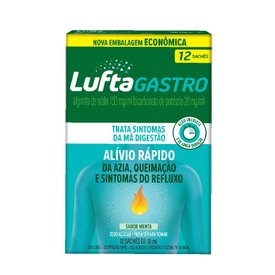 LUFTAGASTRO PRO SACHÊ LÍQUIDO 10ML COM 12 UNIDADES