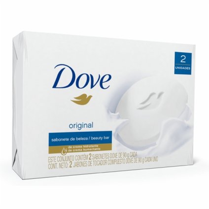 KIT SABONETE EM BARRA DOVE ORIGINAL 2 UNIDADES 90G