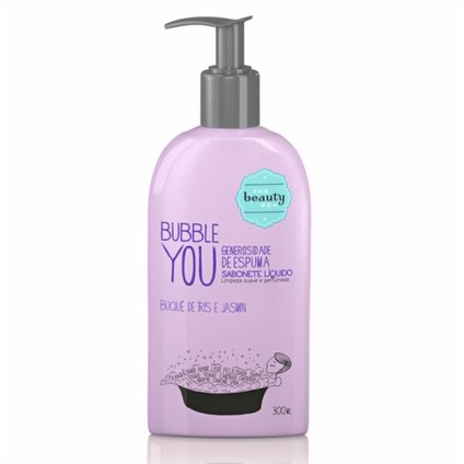 SABONETE LÍQUIDO THE BEAUTY BOX BUBBLE YOU BUQUE DE ÍRIS E JASMIN 300ML