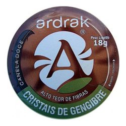 Cristais De Gengibre Canela Doce 10g