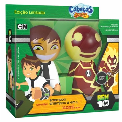 KIT BEN 10 HOT CHAMA SHAMPOO + SHAMPOO 2 EM 1 110ML