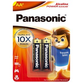PILHA ALCALINA PANASONIC AA COM 2 UNIDADES