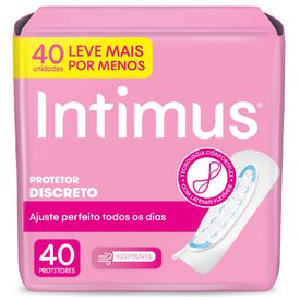 PROTETOR DIÁRIO INTIMUS DISCRETO ULTRAFINO LEVE 40 PAGUE 30