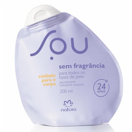LOÇÃO HIDRATANTE NATURA SOU SEM FRAGRÂNCIA 200ML