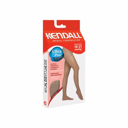 MEIA CALÇA  MÉDIA COMPRESSÃO KENDALL MICROFIBRA MEL GRANDE
