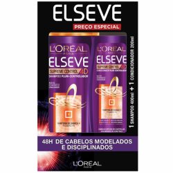 Kit Elseve Supreme Control 4d Shampoo 400ml + Condicionador 200ml