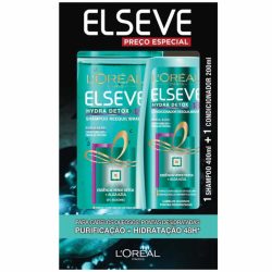 Kit Elseve Hydra Detox Shampoo 400ml + Condicionador 200mlsh 400+co 200ml