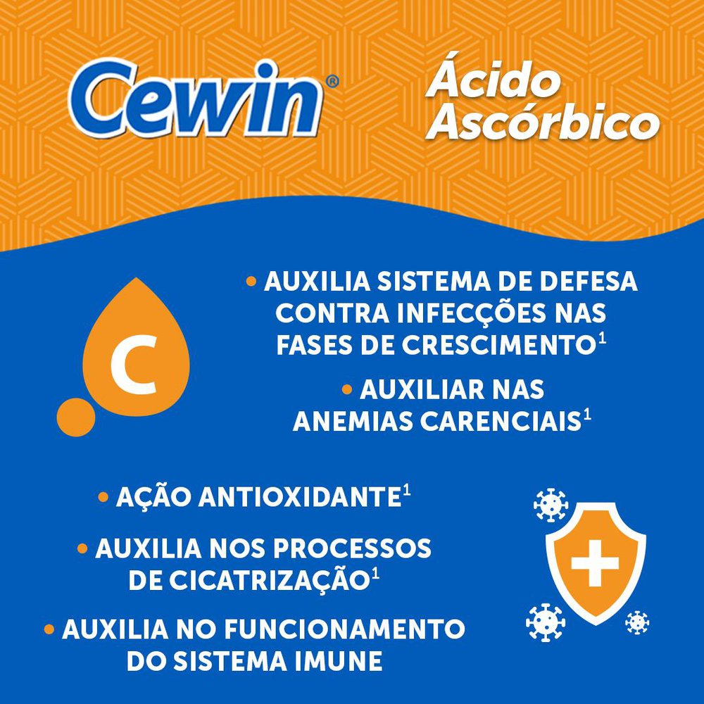 Vitamina C Cewin Gotas 200mg Ml 20 Ml - PanVel Farmácias