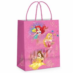 Sacola Papel Cromus M Princesas 26cm X 19,5cm X 9,5cm
