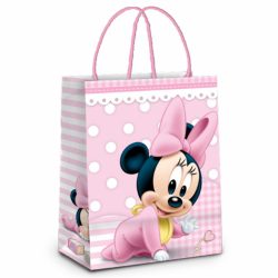 Sacola Papel Cromus M Minnie Baby 26cm X 19,5cm X 9,5cm