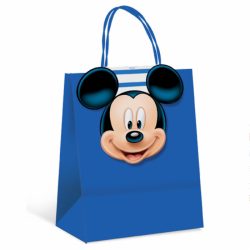 Sacola Papel Cromus Tam M Mickey Joy 26cm X 19,5cm X 9,5cm