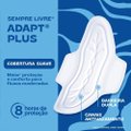 ABSORVENTE SEMPRE LIVRE ADAPT PLUS SUAVE COM ABAS 8 UNIDADES