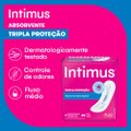 ABSORVENTE EXTERNO INTIMUS TRIPLA PROTEÇÃO SUAVE SEM ABAS COM 8 UNIDADES