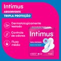 ABSORVENTE EXTERNO INTIMUS TRIPLA PROTEÇÃO SUAVE COM ABAS - 8 UNIDADES