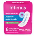 ABSORVENTE EXTERNO INTIMUS TRIPLA PROTEÇÃO SECA COM ABAS - 8 UNIDADES