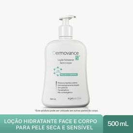 LOÇÃO HIDRATANTE PARA CORPO E ROSTO DERMOVANCE S 500ML
