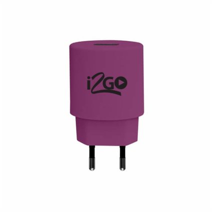 CARREGADOR TOMADA I2GO ROXO