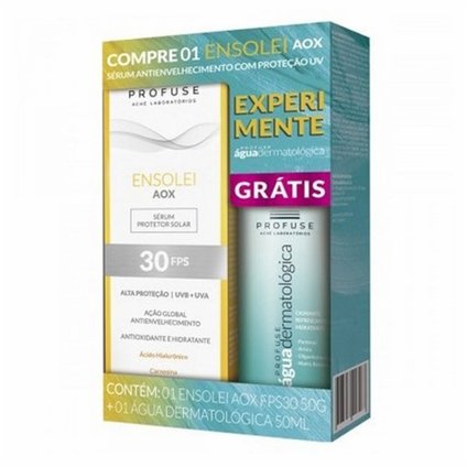 KIT PROTETOR SOLAR ENSOLEI AOX  FPS 30 50G + GRÁTIS ÁGUA DERMATOLÓGICA PROFUSE 50ML