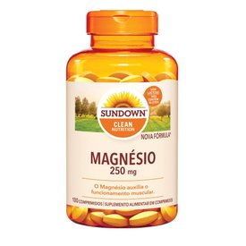 SUPLEMENTO ALIMENTAR SUNDOWN MAGNÉSIO 250MG 100 COMPRIMIDOS