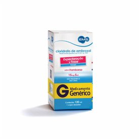 CLORIDRATO AMBROXOL PEDIÁTRICO 3MG 120ML EMS GENÉRICO