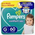 FRALDA PAMPERS CONFORT SEC TAMANHO G 60 UNIDADES