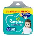 FRALDA PAMPERS CONFORT SEC BAG G 60 UNIDADES