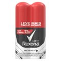 KIT DESODORANTE AEROSOL REXONA MEN INVISIBLE LEVE MAIS PAGUE MENOS 2 UNIDADES DE 150ML