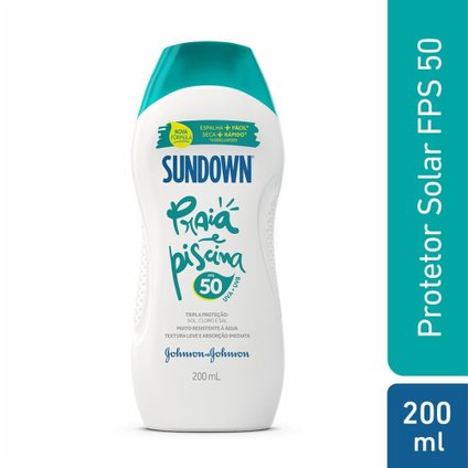 PROTETOR SOLAR SUNDOWN PRAIA E PISCINA FPS 50 200ML