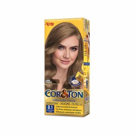 TINTURA PERMANENTE COR E TON 8.1 LOURO CINZA CLARO