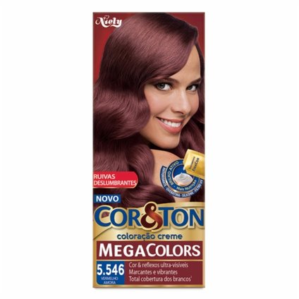 TINTURA PERMANTE CORTON MEGA COLORS 5.546  VERMELHO AMORA