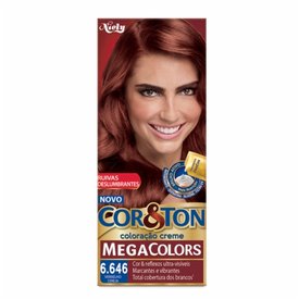 TINTURA PERMANENTE CORTON MEGA COLORS 6.646 VERMELHO CEREJA