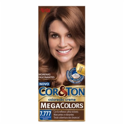 TINTURA CORTON MEGA COLORS 7.777 LOURO MARROM INTENSO 135G
