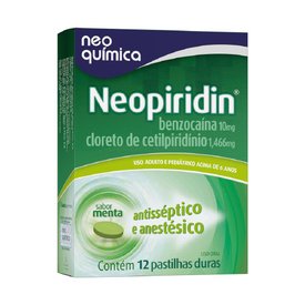 NEOPIRIDIN PASTILHA PARA GARGANTA 12 PASTILHAS