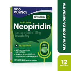 Neopiridin Pastilha Para Garganta 12 Pastilhas